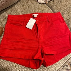 Red shorts